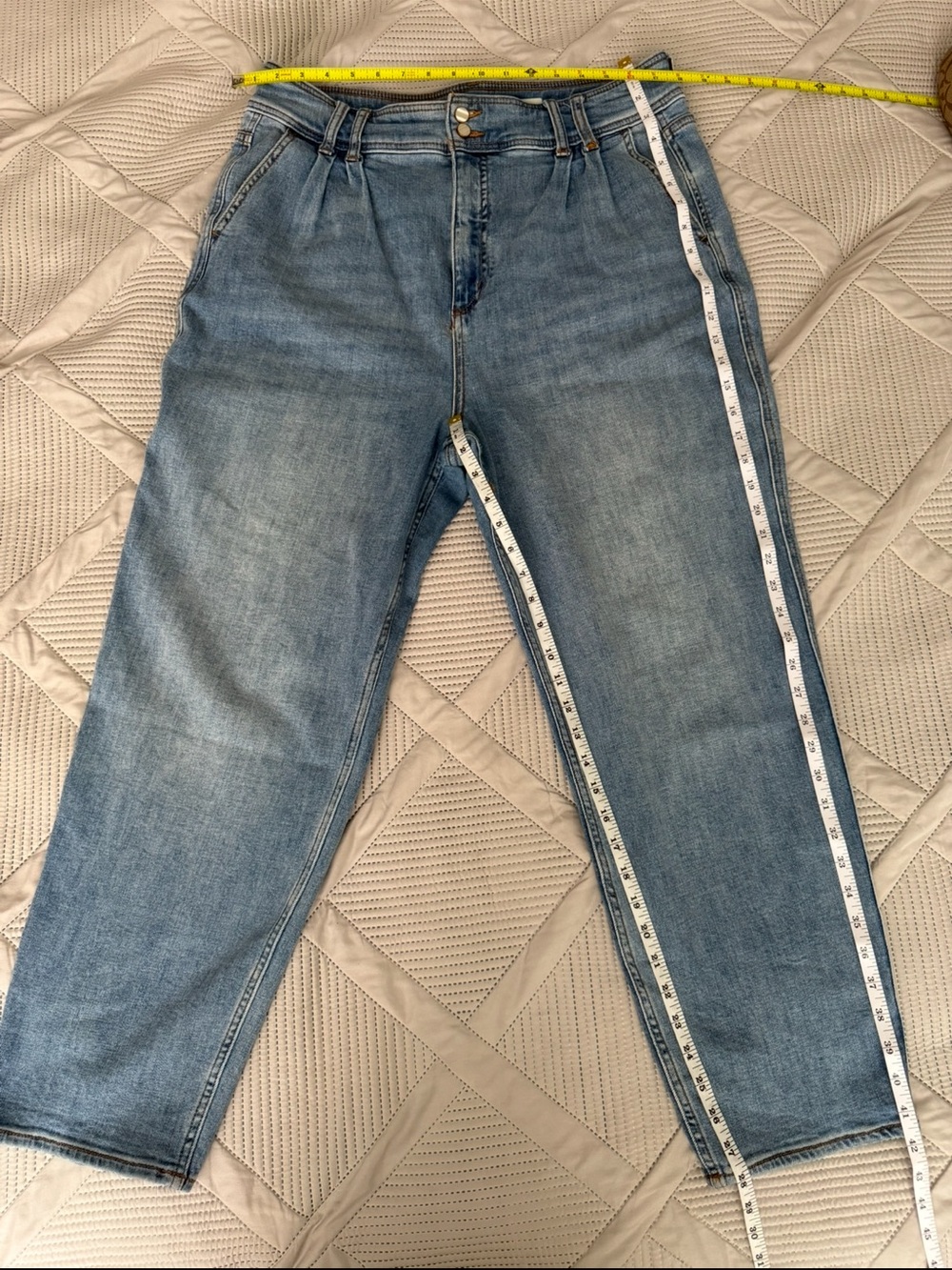 Pilcro Anthropologie Barrel Leg Jeans Women’s US 32 Light Wash High Rise Denim - Picture 12 of 14